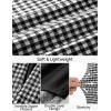 imageZESICA Plaid Mini Skirt for Womens 2025 Summer High Waist A Line Bodycon Pencil Skirts TrendyBlack
