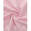imageZESICA Womens 2025 Short Sleeve Eyelet T Shirts Crew Neck Flowy Loose fit Summer Basic Casual BlousesPink