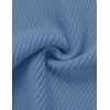 imageZESICA Womens Short Sleeve Crewneck Ribbed Knit Slim Fit T Shirt 2025 Summer Basic Casual Color Block Tee TopsDustyblue