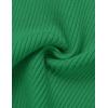 imageZESICA Womens Short Sleeve Crewneck Ribbed Knit Slim Fit T Shirt 2025 Summer Basic Casual Color Block Tee TopsGreen