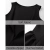 imageZESICA Womens Sexy Backless Cocktail Mini Dress Sleeveless Boat Neck Swing A Line Wedding Club Party Tank DressesBlack