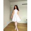 imageZESICA Womens Sexy Backless Cocktail Mini Dress Sleeveless Boat Neck Swing A Line Wedding Club Party Tank DressesWhite