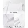 imageZESICA Womens Sexy Backless Cocktail Mini Dress Sleeveless Boat Neck Swing A Line Wedding Club Party Tank DressesWhite