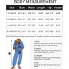imageZESICA Womens Short Sleeve V Neck One Piece Jumpsuits Summer Casual Overalls Drawstring Waist Romper Outfits with PocketsBlue