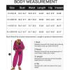 imageZESICA Womens Short Sleeve V Neck One Piece Jumpsuits Summer Casual Overalls Drawstring Waist Romper Outfits with PocketsRose
