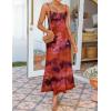 imageZESICA Womens Summer Floral Spaghetti Straps Maxi Dress 2025 Sleeveless Square Neck Bodycon Beach Boho Long DressesPurple