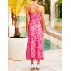 imageZESICA Womens Summer Floral Spaghetti Straps Maxi Dress 2025 Sleeveless Square Neck Bodycon Beach Boho Long DressesRose