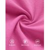 imageZESICA Womens Summer Sleeveless Tank Tops Crewneck Tie Front Loose Flowy Ruffle Peplum Babydoll BlousesHotpink