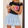 imageZESICA Womens 2025 Summer Short Sleeve Crop Tops Crewneck Graphic Baby Tees Y2K Slim Fit Basic ShirtsBlack