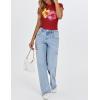 imageZESICA Womens 2025 Summer Short Sleeve Crop Tops Crewneck Graphic Baby Tees Y2K Slim Fit Basic ShirtsRed