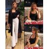 imageZESICA Womens Halter Tank Tops 2025 Summer Scoop Neck Backless Shirts Slim Fitted Casual Ruched Sleeveless TopsBlack
