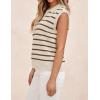 imageZESICA Womens Summer Sweaters Vest 2025 V Neck Cap Sleeve Sleeveless Ribbed Knit Spring Tank TopsApricot
