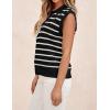 imageZESICA Womens Summer Sweaters Vest 2025 V Neck Cap Sleeve Sleeveless Ribbed Knit Spring Tank TopsBlack