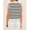 imageZESICA Womens Summer Sweaters Vest 2025 V Neck Cap Sleeve Sleeveless Ribbed Knit Spring Tank TopsWhite