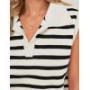imageZESICA Womens Summer Sweaters Vest 2025 V Neck Cap Sleeve Sleeveless Ribbed Knit Spring Tank TopsWhite