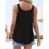 imageZESICA Womens Summer Eyelet Tank Tops Loose Trendy Scoop Neck Sleeveless Flowy Beach Vacation ShirtsBlack