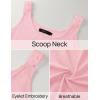imageZESICA Womens Summer Eyelet Tank Tops Loose Trendy Scoop Neck Sleeveless Flowy Beach Vacation ShirtsPink