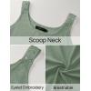 imageZESICA Womens Summer Eyelet Tank Tops Loose Trendy Scoop Neck Sleeveless Flowy Beach Vacation ShirtsSage