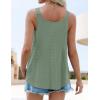 imageZESICA Womens Summer Eyelet Tank Tops Loose Trendy Scoop Neck Sleeveless Flowy Beach Vacation ShirtsSage