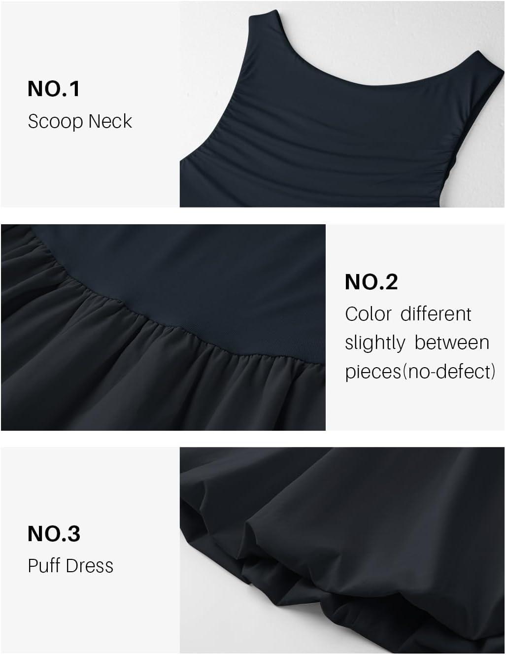 imageZESICA Womens 2025 Summer Boho Sleeveless Ruched Mini Dresses Scoop Neck Bubble A Line Short Tank SundressNavy