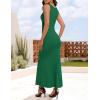 imageZESICA Womens Sleeveless Formal Maxi Dresses 2025 Summer Square Neck High Split Cocktail Party Bodycon Long DressGreen