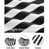 imageZESICA Womens Summer Two Piece Outfits Crop Tank Tops and Wide Leg Pants Striped Lounge Beach Travel SetsBlack
