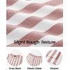imageZESICA Womens Summer Two Piece Outfits Crop Tank Tops and Wide Leg Pants Striped Lounge Beach Travel SetsDustypink