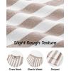 imageZESICA Womens Summer Two Piece Outfits Crop Tank Tops and Wide Leg Pants Striped Lounge Beach Travel SetsKhaki