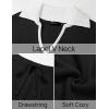 imageZESICA Womens Two Piece Sweater Lounge Sets Fall Winter Oversized Knit Pullover Wide Leg Pants OutfitsBlack