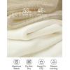 imageZESICA Womens 2 Piece Outfits Sweater Set Long Sleeve Mock Neck Knit Pullover Top High Waist Pant Tracksuit Lounge SetsBeige