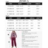 imageZESICA Womens 2 Piece Outfits Sweater Set Long Sleeve Mock Neck Knit Pullover Top High Waist Pant Tracksuit Lounge SetsPlum