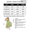 imageZESICA Womens 2024 Summer Bohemian Floral Printed Elastic Waist A Line Maxi Skirt with PocketsChartreuse