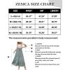 imageZESICA Womens 2024 Summer Bohemian Floral Printed Elastic Waist A Line Maxi Skirt with PocketsFloral Green