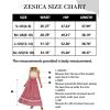 imageZESICA Womens 2024 Summer Bohemian Floral Printed Elastic Waist A Line Maxi Skirt with PocketsFloral Red