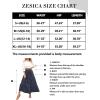 imageZESICA Womens 2024 Summer Bohemian Floral Printed Elastic Waist A Line Maxi Skirt with PocketsNavyblue