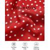 imageZESICA Womens 2024 Summer Bohemian Floral Printed Elastic Waist A Line Maxi Skirt with PocketsTomato