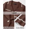 imageZESICA Womens Fall Knit Two Piece Outfits Casual Long Sleeve V Neck Sweater Shirts and Wide Leg Pants Matching Lounge SetsCoffee