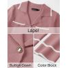 imageZESICA Womens Fall Knit Two Piece Outfits Casual Long Sleeve V Neck Sweater Shirts and Wide Leg Pants Matching Lounge SetsDusty Pink