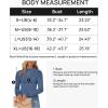 imageZESICA Womens Fall Long Puff Sleeve Sweaters 2024 Casual Turtleneck Loose Ribbed Knit Solid Color Soft Pullover Jumper TopsGrey Blue