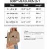 imageZESICA Womens Fall Long Puff Sleeve Sweaters 2024 Casual Turtleneck Loose Ribbed Knit Solid Color Soft Pullover Jumper TopsKhaki