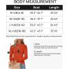 imageZESICA Womens Fall Long Puff Sleeve Sweaters 2024 Casual Turtleneck Loose Ribbed Knit Solid Color Soft Pullover Jumper TopsOrange