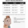 imageZESICA Womens Fall Long Puff Sleeve Sweaters 2024 Casual Turtleneck Loose Ribbed Knit Solid Color Soft Pullover Jumper TopsSand