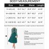 imageZESICA Womens Long Sleeve Striped Midi Dresses Crewneck Button Ribbed Knit Pleated A Line Swing Sweater DressDark Green