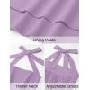 imageZESICA Womens Summer Sleeveless Halter Midi Dress 2025 Off Shoulder High Waist Swing Flowy Beach Long DressesLightpurple