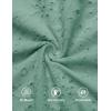 imageZESICA Womens 2025 Summer Off Shoulder Ruffle Midi Dress Short Sleeve High Waist Hollow Out Embroidery Party DressesSage