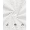 imageZESICA Womens 2025 Summer Off Shoulder Ruffle Midi Dress Short Sleeve High Waist Hollow Out Embroidery Party DressesWhite