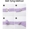 imageZESICA Womens 2025 Summer Boho Button Midi Dresses Casual V Neck Flutter Sleeve Belted Long Dresses with PocketsPurple