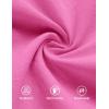 imageZESICA Womens Long Sleeve Babydoll Tops Crewneck Tie Front Casual Loose Ruffle Flowy Peplum Shirts 2025 Fall BlousesHot Pink