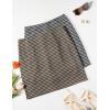 imageZESICA Plaid Mini Skirt for Women 2025 Fall Winter High Waist A Line Bodycon Pencil Skirts TrendyMocha