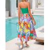 imageZESICA Womens 2025 Summer Boho Strapless Midi Dress Off Shoulder Polka Dot Printed Flowy A Line Long Dresses with PocketsAqua
